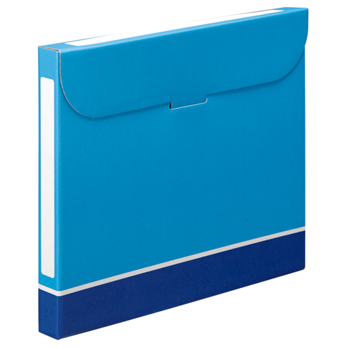 たのめーる】TANOSEE ファイルボックス A4 背幅32mm 青 1セット(50冊:5 