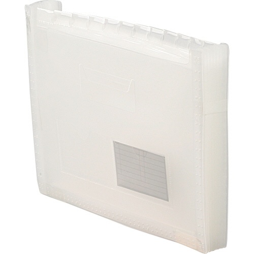 テージー　ドキュメントファイルのびーる２　Ａ４　１３ポケット　クリア　ＦＤ－２４３－１７　１セット（６冊）2