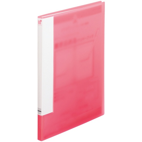 リヒトラブ　ＣＵＢＥ　ＦＩＺＺ　書き込めるクリヤーブック　Ａ４タテ　２０ポケット　ピンク　Ｎ－６００５－１２　１セット（１０冊）1