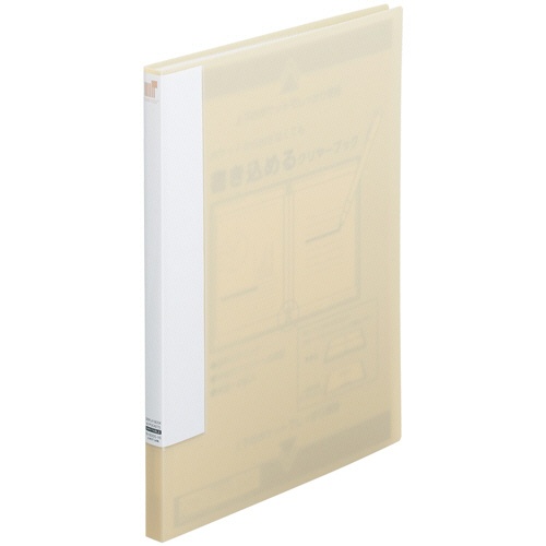 リヒトラブ　ＣＵＢＥ　ＦＩＺＺ　書き込めるクリヤーブック　Ａ４タテ　２０ポケット　ベージュ　Ｎ－６００５－１６　１セット（１０冊）1