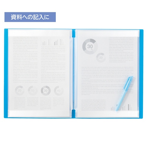 リヒトラブ　ＣＵＢＥ　ＦＩＺＺ　書き込めるクリヤーブック　Ａ４タテ　２０ポケット　ベージュ　Ｎ－６００５－１６　１セット（１０冊）2