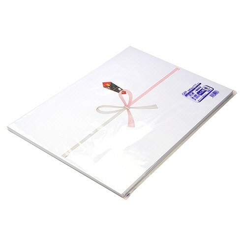 ササガワ　タカ印　のし紙　祝　京　みの判　６５ｇ／ｍ2　２－２０３　１セット（５００枚：１００枚×５冊）2