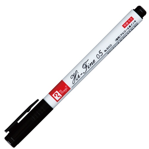 寺西化学　油性マーカー　マジックインキ　Ｈｉ－Ｆｉｎｅ　０．５　Ｎｏ．９００　黒　Ｍ９００Ｒ－Ｔ１　１セット（１０本）2