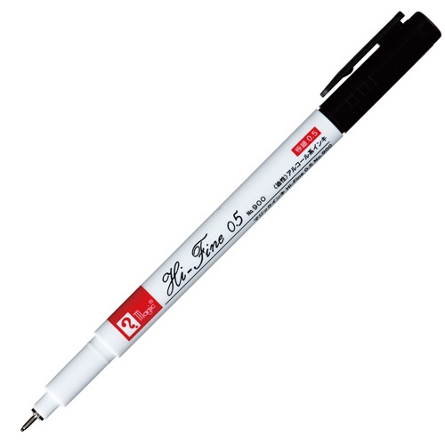 寺西化学　油性マーカー　マジックインキ　Ｈｉ－Ｆｉｎｅ　０．５　Ｎｏ．９００　黒　Ｍ９００Ｒ－Ｔ１　１セット（１０本）3