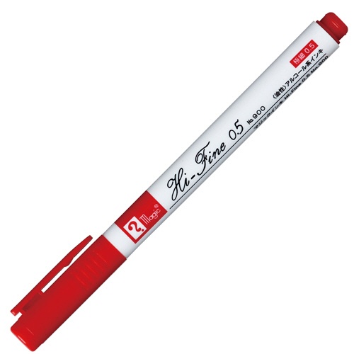 寺西化学　油性マーカー　マジックインキ　Ｈｉ－Ｆｉｎｅ　０．５　Ｎｏ．９００　赤　Ｍ９００Ｒ－Ｔ２　１セット（１０本）2