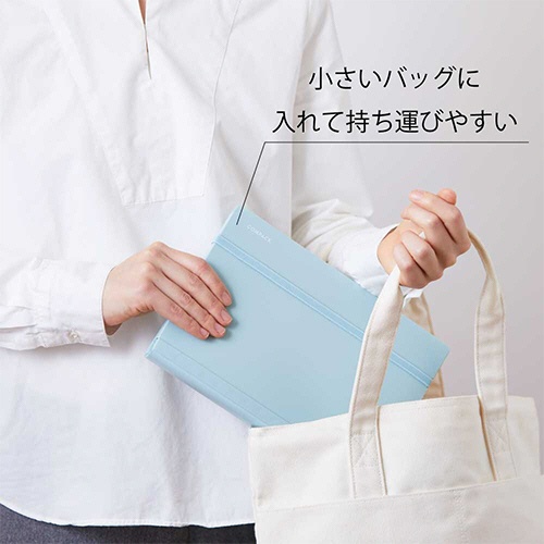 キングジム　カラーセレクション　クリアーファイル　コンパック　Ａ４　二つ折り　１０ポケット　緑　ＣＮ５８９４Ｈ－Ｇ　１セット（５冊）7