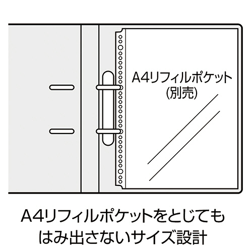 【希少品】明日に向かって撃て フィルムセル 額装 鑑定 証明書付き 正規品 セキセイ ロックリングファイル D型2穴 A4タテ 背幅43mm 5色