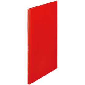 キングジム　クリアーファイル　ヒクタス（透明）　Ａ４タテ　１０ポケット　背幅９ｍｍ　赤　７２８１ＴＨアカ　１セット（５冊）