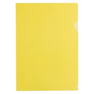 キングジム　クリアーホルダーリサイクル　Ａ４タテ　黄　７３５Ｒ１０　１セット（１００枚：１０枚×１０パック）1