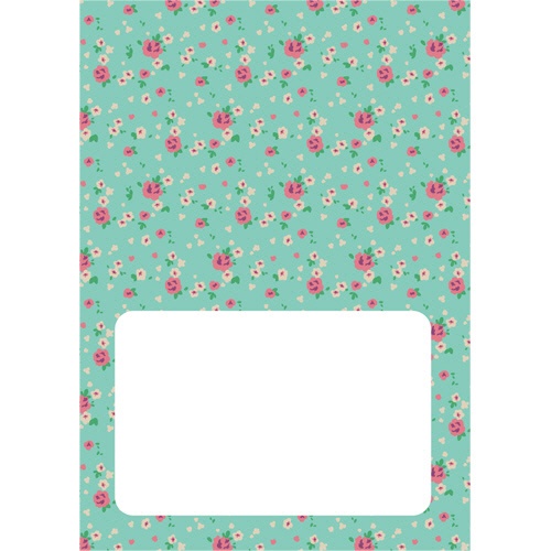 ダイオーミウラ　お薬手帳（通常版）　４０ページ　花　１セット（６００冊：５０冊×１２パック）2