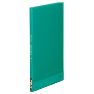 キングジム　シンプリーズ　クリアーファイル（透明）　Ａ４タテ　２０ポケット　背幅１２ｍｍ　緑　１８６ＴＳＰ　１セット（１０冊）1