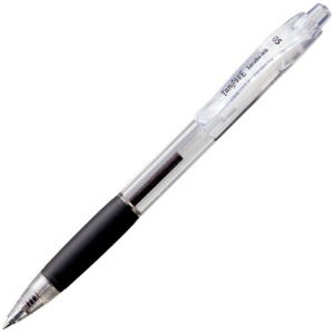 ＴＡＮＯＳＥＥ　ノック式油性ボールペン（なめらかインク）　０．５ｍｍ　黒　（軸色：クリア）　１セット（１０本）1