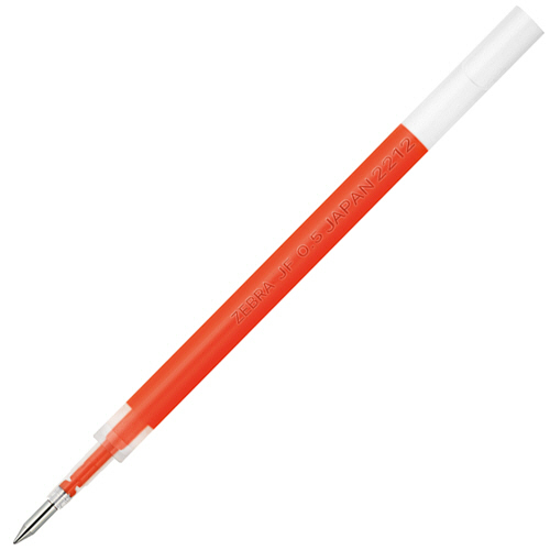 たのめーる】ゼブラ ジェルボールペン替芯 JF-0.5芯 オレンジ P-RJF5
