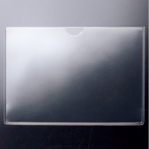 ＴＡＮＯＳＥＥ　ソフトカードケース　Ｂ７　透明　再生オレフィン製　１セット（２０枚）2
