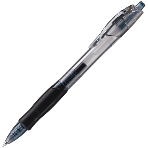 ＴＡＮＯＳＥＥ　ノック式ゲルインクボールペン　スリム　０．５ｍｍ　黒　１セット（１０本）1