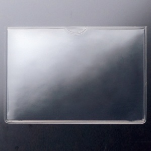 ＴＡＮＯＳＥＥ　ソフトカードケース　Ｂ８　透明　再生オレフィン製　１セット（２０枚）2