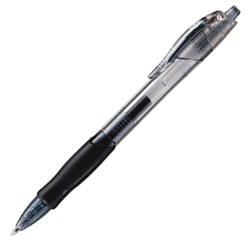 ＴＡＮＯＳＥＥ　ノック式ゲルインクボールペン　スリム　０．７ｍｍ　黒　１セット（１０本）1