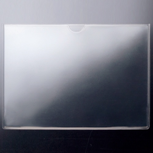 ＴＡＮＯＳＥＥ　ソフトカードケース　Ａ６　透明　再生オレフィン製　１セット（１００枚）2