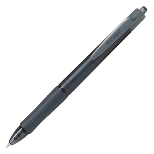 パイロット　油性ボールペン　アクロボールＴシリーズ　激細０．３ｍｍ　黒　（軸色：ガンメタル）　ＢＡＢ－１５ＭＦＴ－ＧＭＢ　１セット（１０本）1