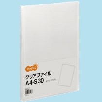 ＴＡＮＯＳＥＥ　クリアファイル　Ａ４タテ　３０ポケット　背幅１７ｍｍ　クリア　１セット（６０冊）1