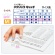 プラス　リング型　メクリッコ　キャッチ　指先美人（ラメ入り）　Ｍ　ピンク・ホワイト　ＫＭ－３０２ＲＬ　１セット（５０個：５個×１０袋）5