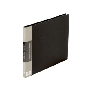 キングジム　クリアーファイル　カラーベース　Ａ４ヨコ　２０ポケット　背幅１４ｍｍ　黒　１３０Ｃ　１セット（１０冊）1