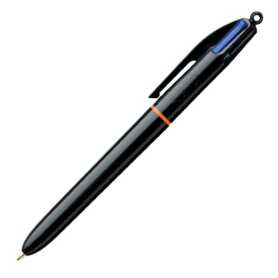 ＢＩＣ　油性４色ボールペン　ＰＲＯ　１．０ｍｍ　（軸色　ブラック）　４ＣＰＲＯ１０ＢＬＫ　１セット（１２本）