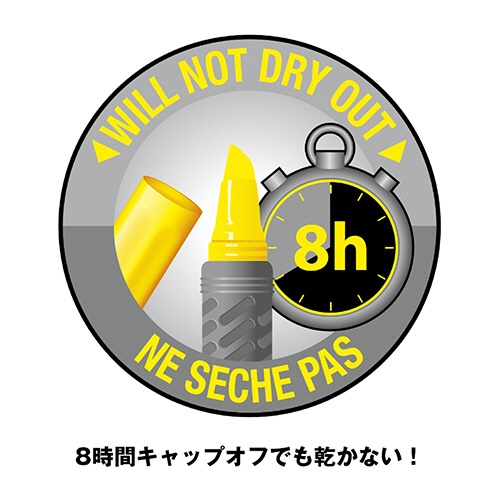 ＢＩＣ　蛍光マーカー　マーキングハイライターグリップ　イエロー　ＢＲＩＧＲＩＰ１２ＹＬＷ　１セット（１２本）4