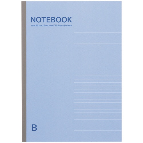 ＴＡＮＯＳＥＥ　ノートブック　セミＢ５　Ｂ罫６ｍｍ　５０枚　１セット（５０冊）1