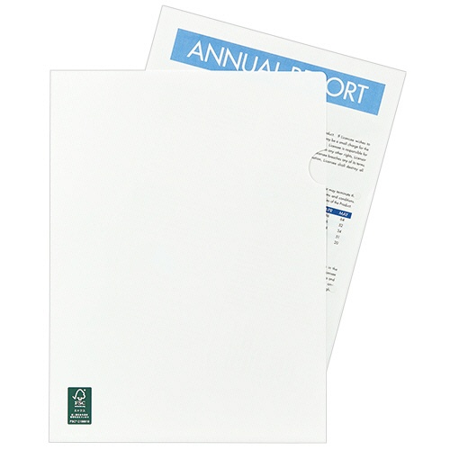 ＴＡＮＯＳＥＥ　ペーパーホルダー（ＦＳＣ認証）　Ａ４　白　１セット（５００枚：１００枚×５パック）3