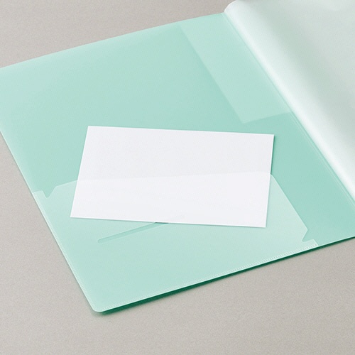 ＴＡＮＯＳＥＥ　クリヤーブック（再生ＰＰ）　Ａ４タテ　２４ポケット　背幅１７ｍｍ　オフホワイト　１セット（１０冊）2