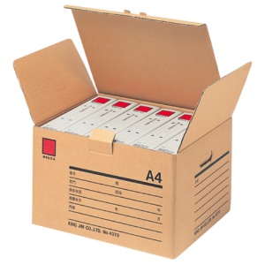 キングジム　保存ボックス　Ａ４用　Ｗ４３０×Ｄ３２５×Ｈ２６８ｍｍ　４３７０　１セット（２０個）2