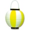 ササガワ　ポリ提灯　黄白　４０－７０３９　１セット（５個）