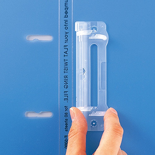 リヒトラブ　ＡＱＵＡ　ＤＲＯＰｓ　フラット・ツイストリングファイル　Ａ４タテ　２穴　８０枚収容　背幅１６ｍｍ　青　Ｆ－５０００－８　１セット（１０冊）3