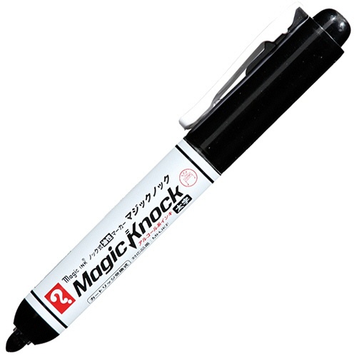 寺西化学　ノック式油性マーカー　マジックノック　太字　黒　ＭＫＦＰ－Ｔ１　１セット（１０本）1
