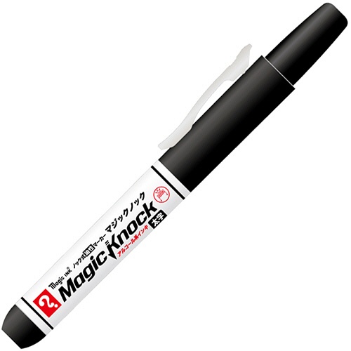 寺西化学　ノック式油性マーカー　マジックノック　太字　黒　ＭＫＦＰ－Ｔ１　１セット（１０本）2