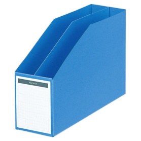 コクヨ　ファイルボックス　Ｂ５ヨコ　背幅８５ｍｍ　青　フ－４５７ＮＢ　１セット（１０冊）