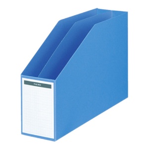 コクヨ　ファイルボックス　Ａ４ヨコ　背幅８５ｍｍ　青　フ－４５６ＮＢ　１セット（１０冊）1