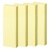 ＴＡＮＯＳＥＥ　強粘着ふせん　７５×２５ｍｍ　パステルカラー・イエロー　１セット（６０冊：２０冊×３パック）