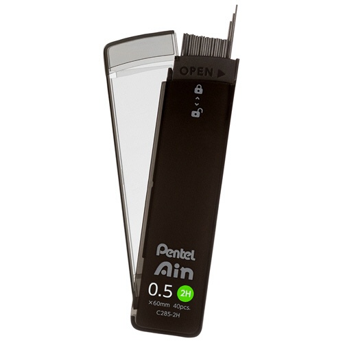 ぺんてる　シャープペン替芯　ぺんてるアイン　０．５ｍｍ　２Ｈ　Ｃ２８５－２Ｈ　１セット（４００本：４０本×１０個）2