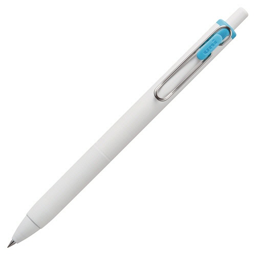 三菱鉛筆　ゲルインクボールペン　ユニボール　ワン　０．３８ｍｍ　スカイブルー　（軸色：オフホワイト）　ＵＭＮＳ３８．４８　１セット（１０本）1