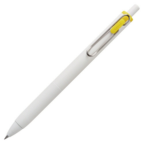 三菱鉛筆　ゲルインクボールペン　ユニボール　ワン　０．５ｍｍ　イエロー　（軸色：オフホワイト）　ＵＭＮＳ０５．２　１セット（１０本）1