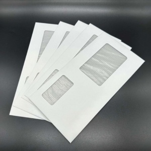 ウィズプリント　洋長６　二つ窓付封筒　地紋付　１セット（１０００枚：１００枚×１０パック）5