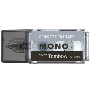 トンボ鉛筆　修正テープ　モノポケット　５ｍｍ幅×４ｍ　ブラック　ＣＴ－ＣＭ５Ｃ１０　１セット（５個）1