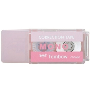 トンボ鉛筆　修正テープ　モノポケット　５ｍｍ幅×４ｍ　ピンク　ＣＴ－ＣＭ５Ｃ８０　１セット（５個）1