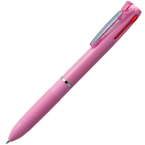 【クリックで詳細表示】ゼブラ 多色油性ボールペン スラリ4C 0.5mm (軸色 ライトピンク) B4AS11-LP 1セット(10本) B4AS11-LP