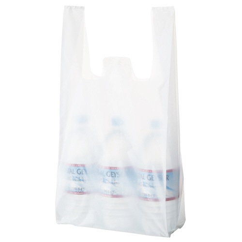 ＴＡＮＯＳＥＥ　乳白レジ袋　３５号　ヨコ２６０×タテ５３０×マチ幅１３０ｍｍ　１セット（１０００枚：１００枚×１０パック）1