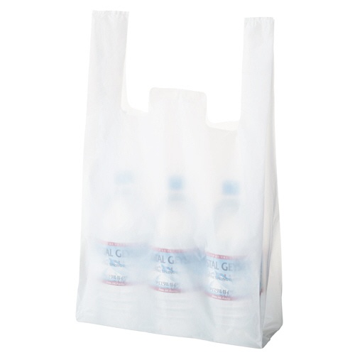 ＴＡＮＯＳＥＥ　乳白レジ袋　４５号　ヨコ３００×タテ５３０×マチ幅１４０ｍｍ　１セット（１０００枚：１００枚×１０パック）1