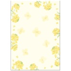 ササガワ OA対応和柄用紙 和ごころ A4判 菜の花 4-1031 1セット(50枚:10枚×5冊)