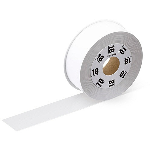 カシオ　ラテコ　詰替用テープ　２４ｍｍ×８ｍ　白／黒文字　ＸＢ－２４ＷＥ　１セット（５個）2